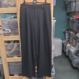 Reflex Size M Black High Waited Wide Straight Leg Pull On Trouser